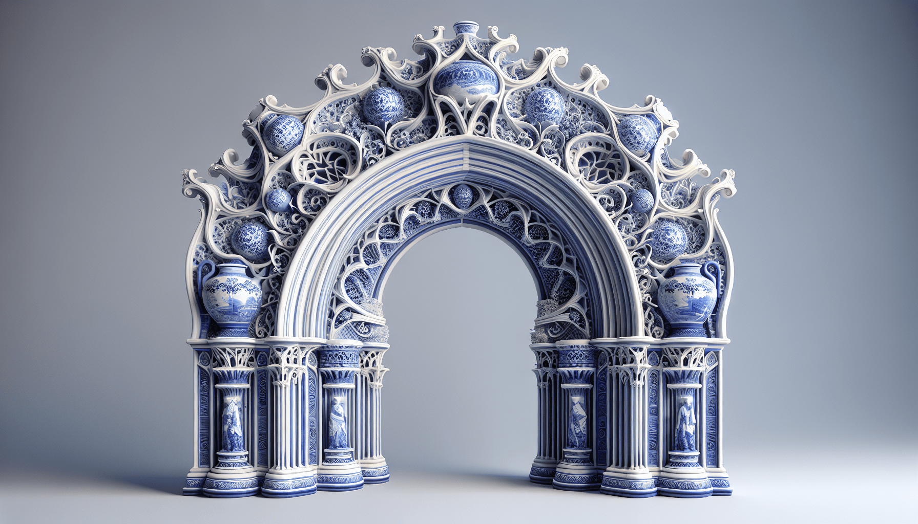 new-delft-blue-3d-printed-ceramic-archway-by-studio-rap New Delft Blue: 3D-Printed Ceramic Archway by Studio RAP