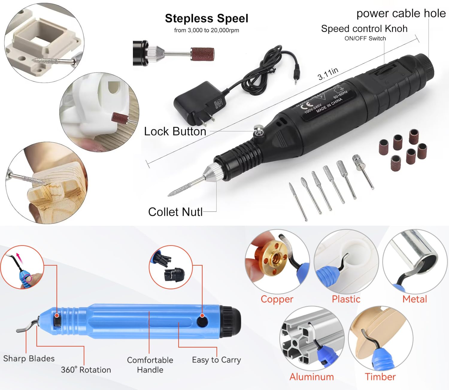 124pcs-3d-printing-accessory-tools-with-tool-bag-for-3d-printer-modeler-basic-tools-diverse-3d-print-nozzle-cleaning-kit-1 124Pcs 3D Printing Accessory Tools Review