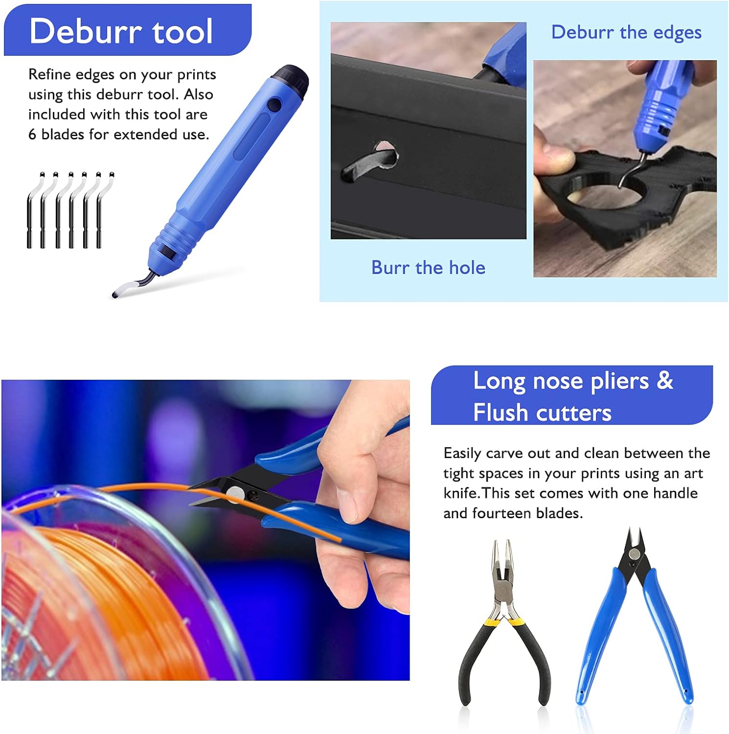 45-pieces-3d-printer-tools-kit-3d-printing-accessory-includes-deburring-tool-digital-caliper-art-knife-set-tube-cutter-s-3 45 Pieces 3D Printer Tools Kit Review