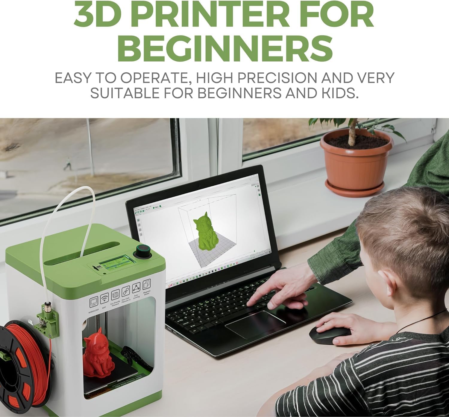 fully-assembled-mini-3d-printer-for-kids-and-beginners-complete-starter-kit-with-auto-leveling-3d-printing-machine-10m-p-2 Fully Assembled Mini 3D Printer for Kids and Beginners Review