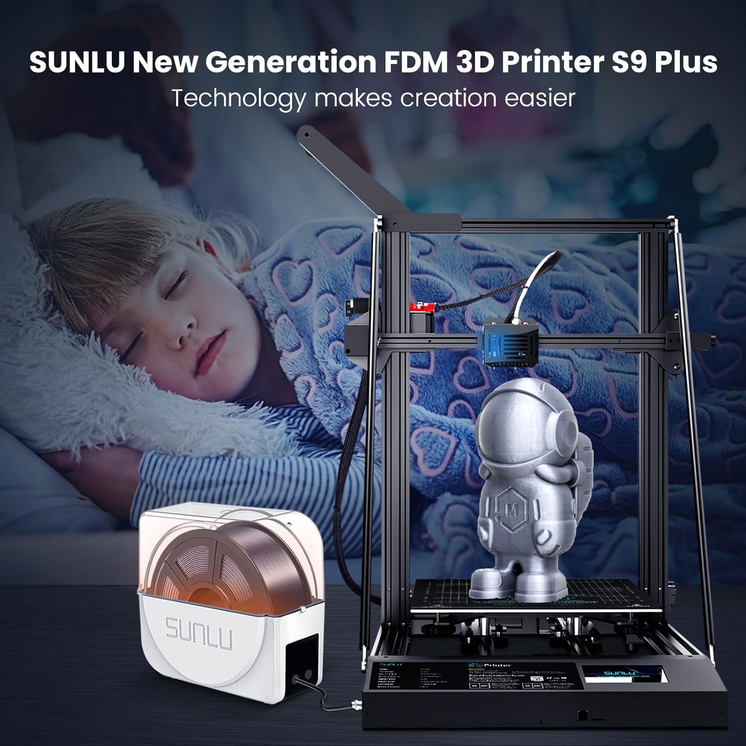 sunlu-s9-plus-large-3d-printer-fdm-3d-printer-with-filament-dryer-integration-clog-detection-auto-leveling-silent-mother-1 SUNLU S9 Plus 3D Printer Review