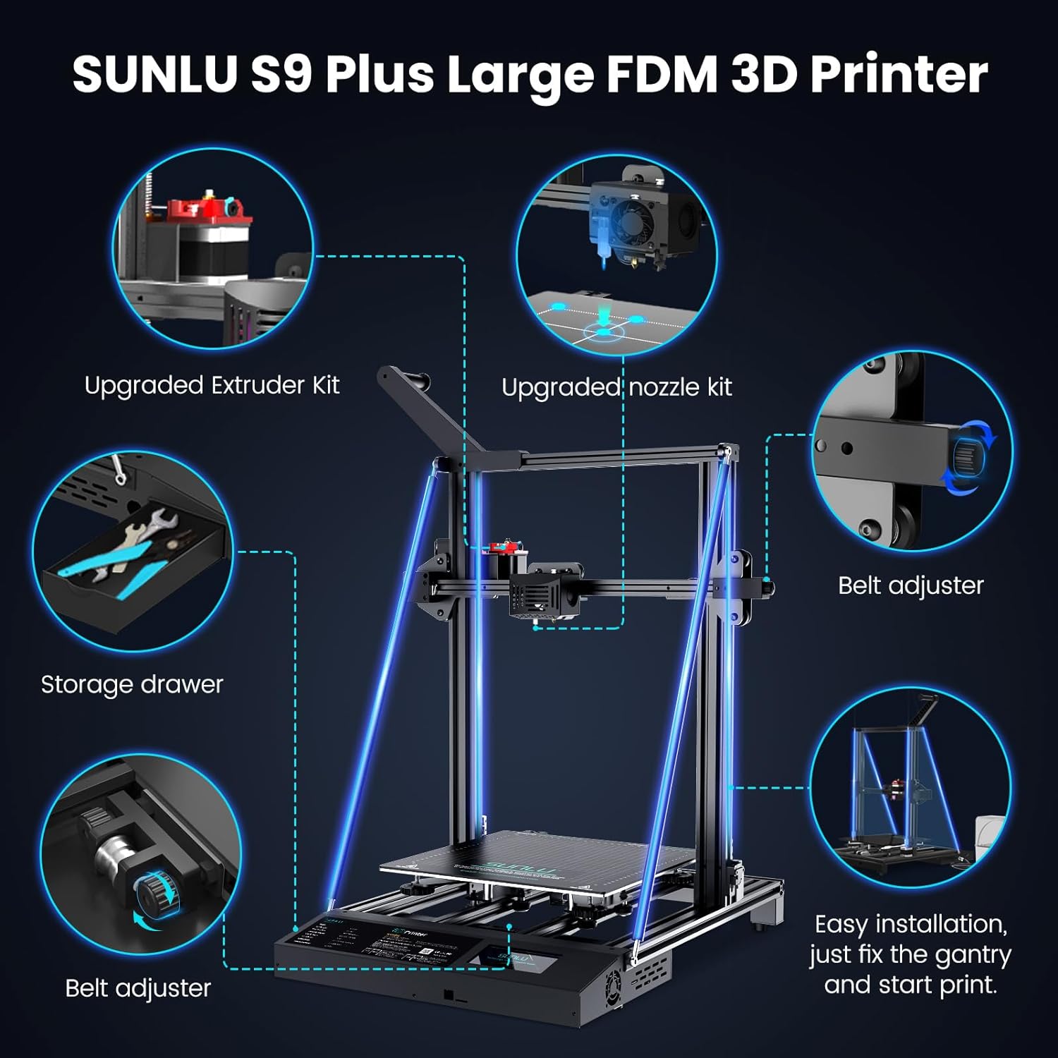 sunlu-s9-plus-large-3d-printer-fdm-3d-printer-with-filament-dryer-integration-clog-detection-auto-leveling-silent-mother-3 SUNLU S9 Plus 3D Printer Review