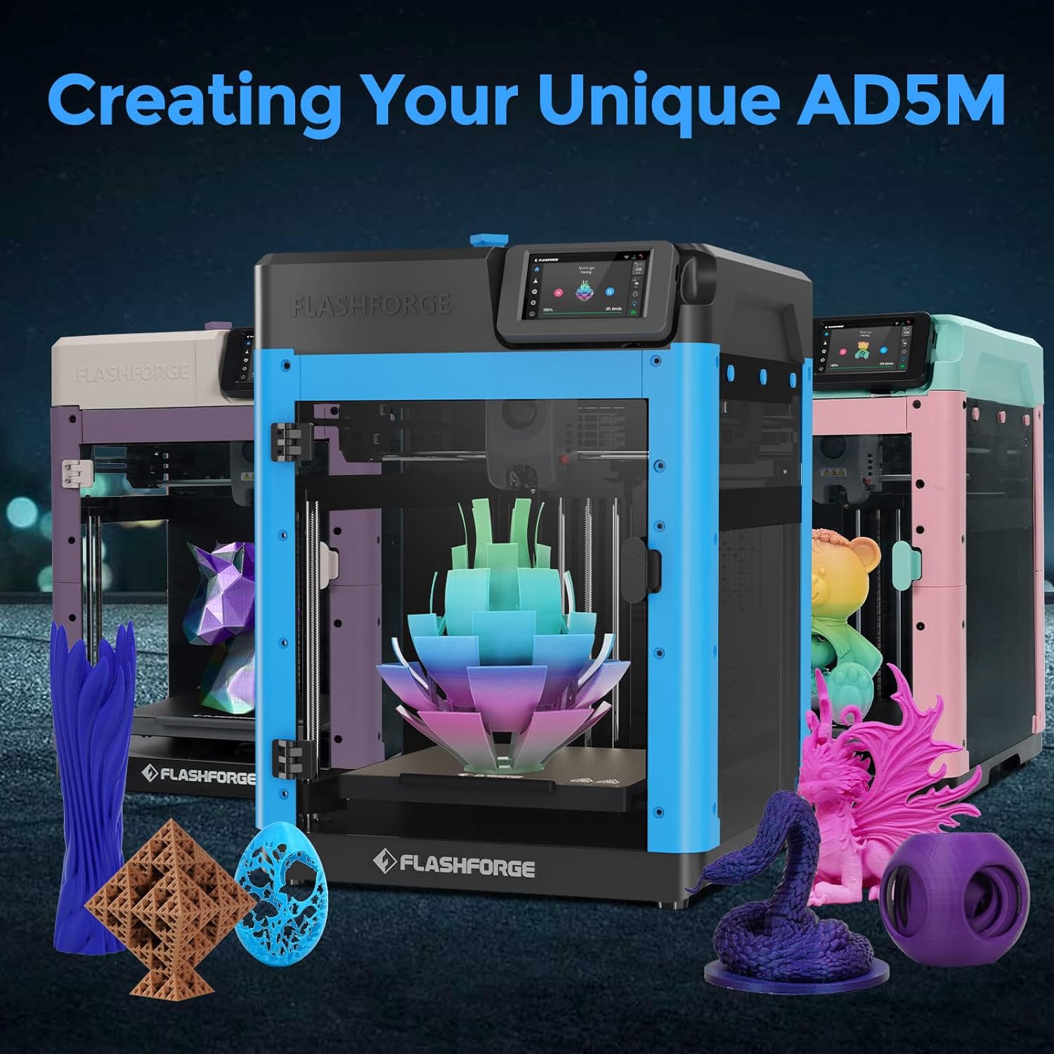 flashforge-adventurer-5m-3d-printer600mms-max-high-speed-fdm-3d-printers-with-fully-auto-leveling-280c-direct-extruder-w-4 Fully Auto Leveling 3D Printer Review