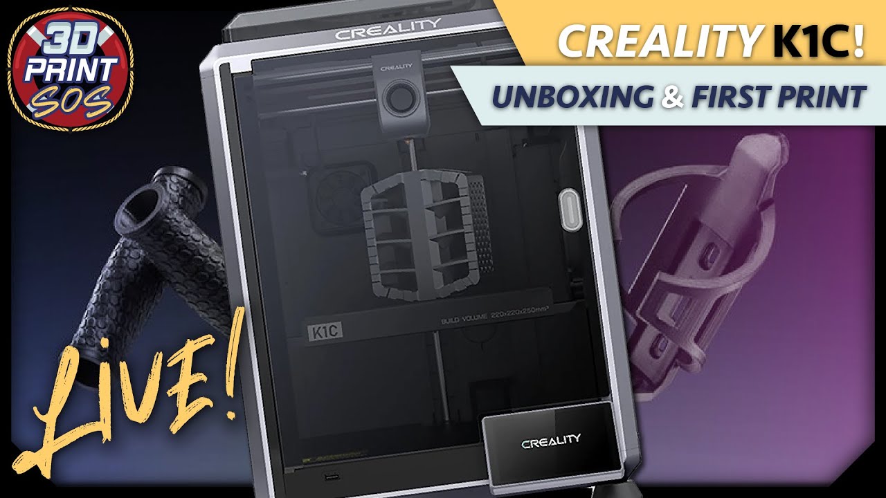 live-stream-unboxing-and-setup-of-the-creality-k1c-core-xy-3d-printer-1 Live stream unboxing and setup of the Creality K1C Core XY 3D Printer