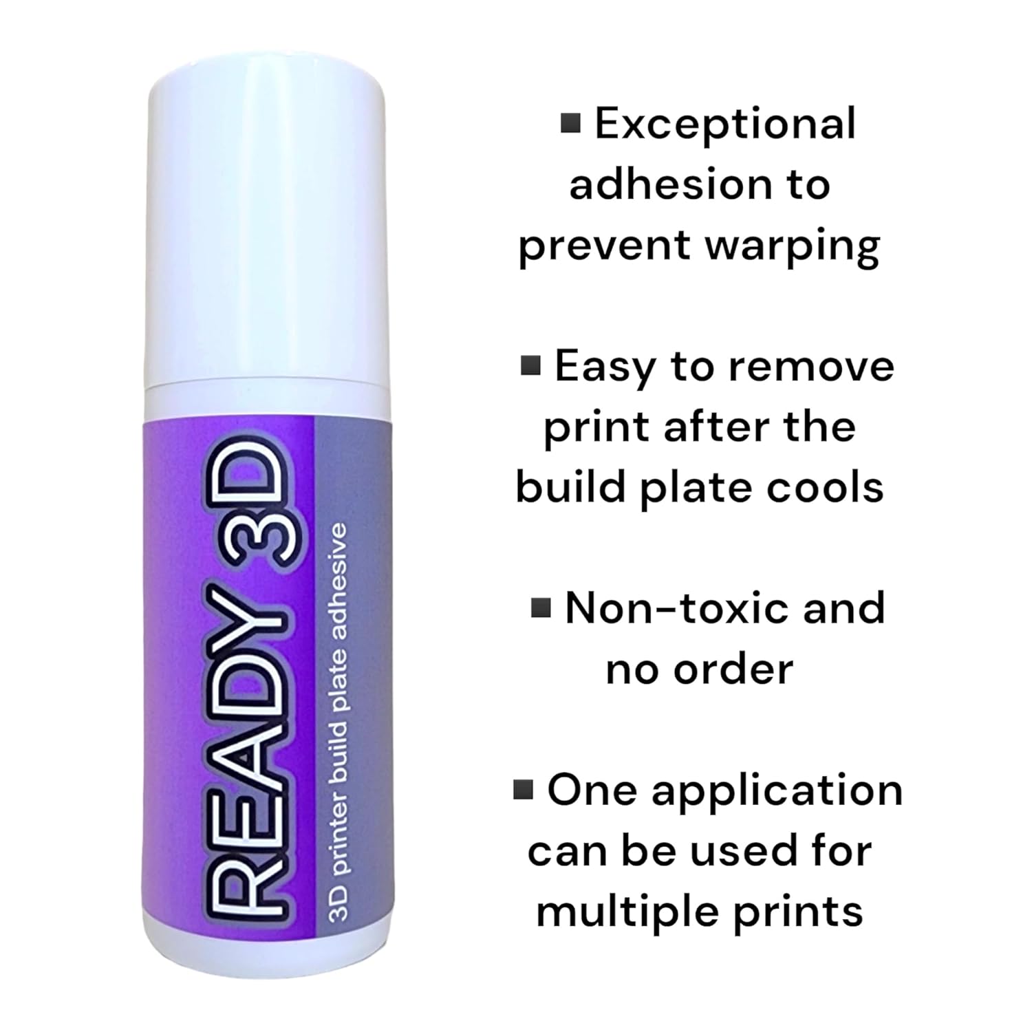 ready-3d-printer-build-plate-adhesive-and-build-plate-cleaner-excellent-hold-easy-release-non-toxic-and-odorless-2 Ready 3D Printer Build Plate Adhesive Review