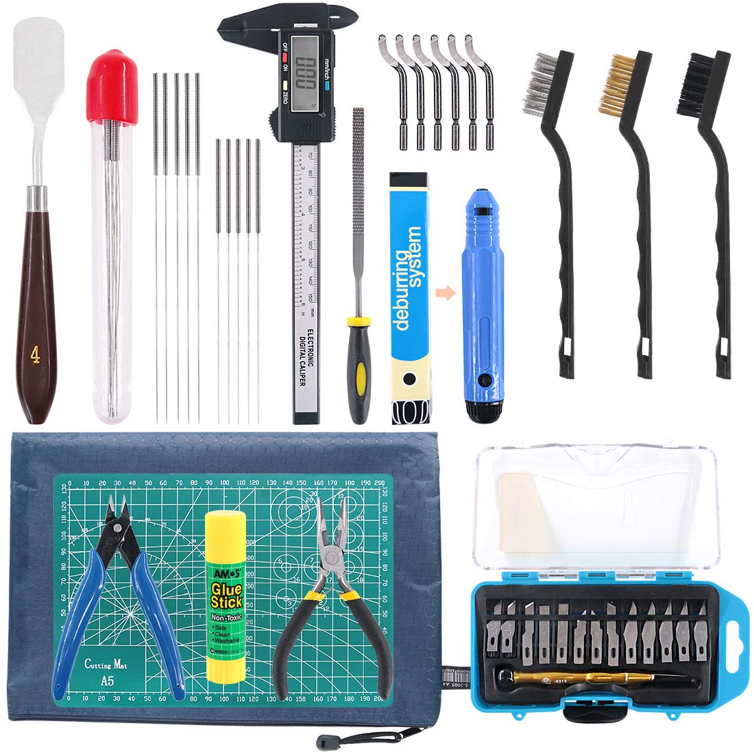 rustark-42-piece-3d-print-tool-kit-includes-debur-tool-cleaning-and-removal-tool-with-storage-bag-3d-printer-tool-set-fo Rustark 42 Piece 3D Print Tool Kit Review