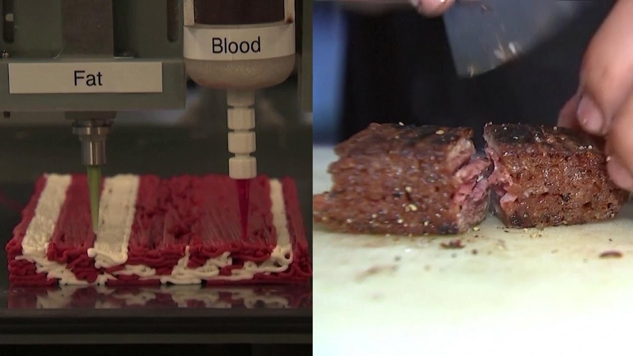 this-3d-printed-meat-cuts-like-steak This 3D-Printed Meat Cuts Like Steak