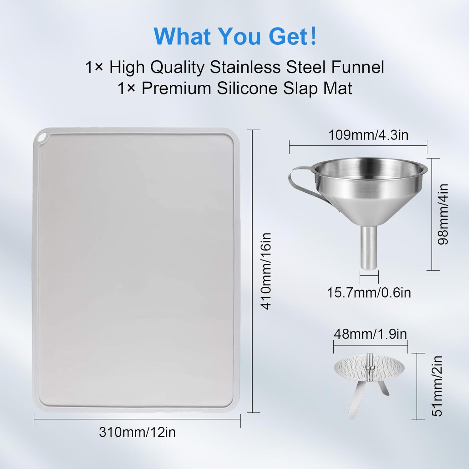 yoopai-funnel-and-mat-stainless-steel-filter-funnel-silicone-slap-mat-cleaning-kit-for-filtering-resin-and-recover-liqui-1 YOOPAI Funnel and Mat Review
