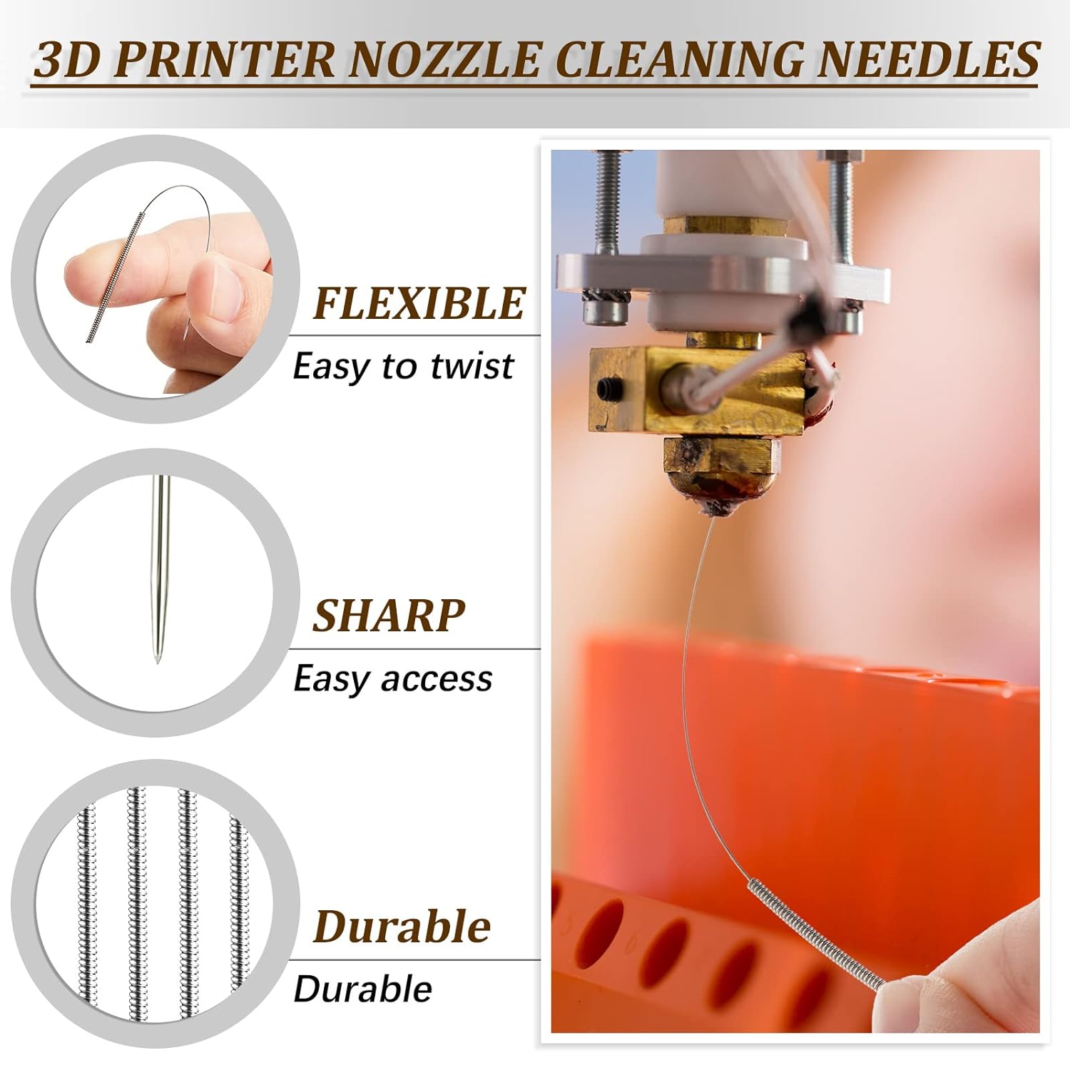 16 Pieces 3D Printer Nozzle Cleaning Kit Review