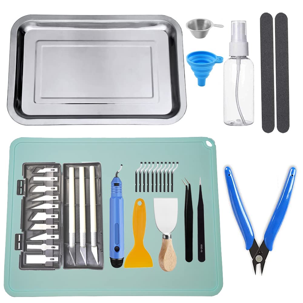 36pcs-dlp-sla-lcd-3d-printer-accessories-tools-kitincluding-cleaning-silicone-pad-and-stainless-steel-tray-maintenance-t 36PCS DLP SLA LCD 3D Printer Accessories Tools Kit Review