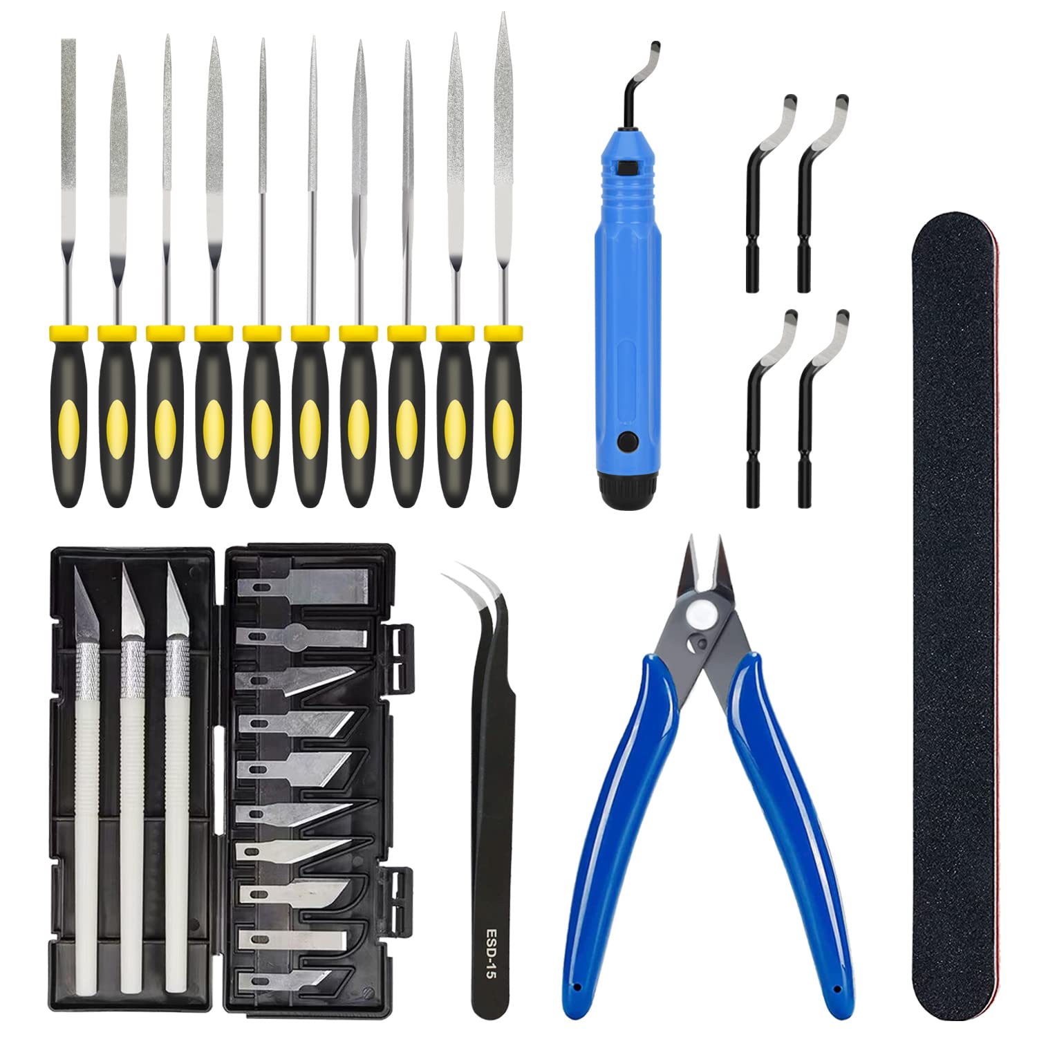 3d-print-accessories-for-cleaning-finishing-and-printing-3d-prints-diy-problemsincludes-debur-tool-cleaning-and-removal- 3D Print Accessories Set Review