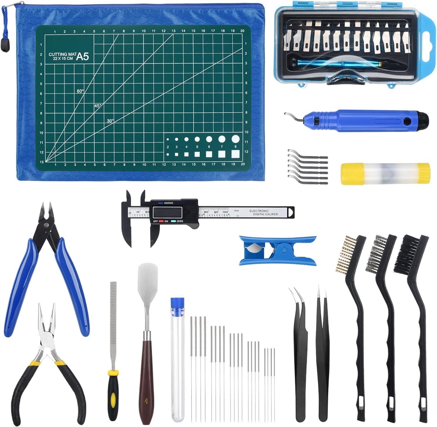 3d-printer-tools-kit-3d-printing-accessory-with-55pcs-includes-deburring-tool-digital-caliper-art-knife-set-tube-cutter- 3D Printer Tools Kit Review