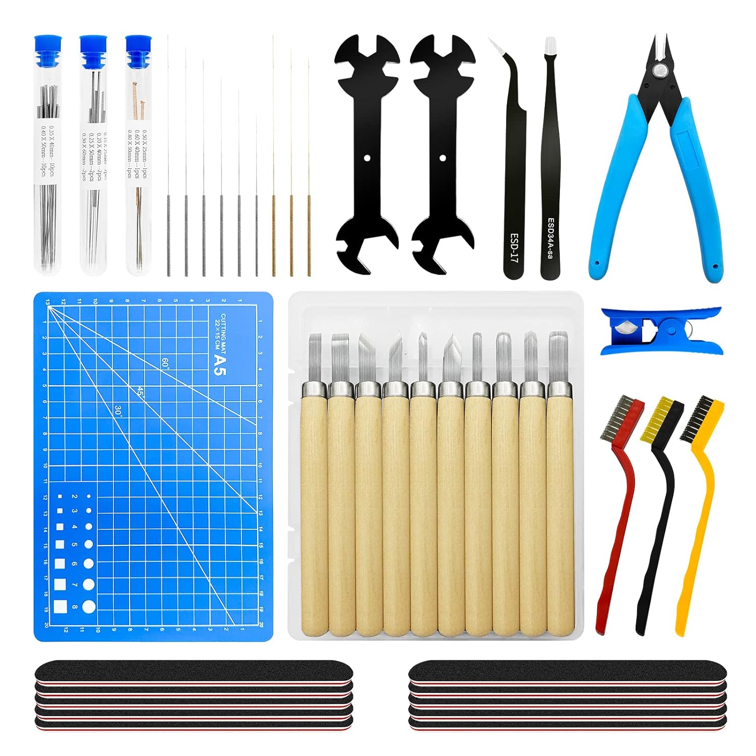 61-pcs-3d-printer-tool-kit-3d-print-accessories-nozzle-cleaner-3d-printing-tools-model-clean-up-set-includes-cleaning-ne 61 Pcs 3D Printer Tool Kit Review