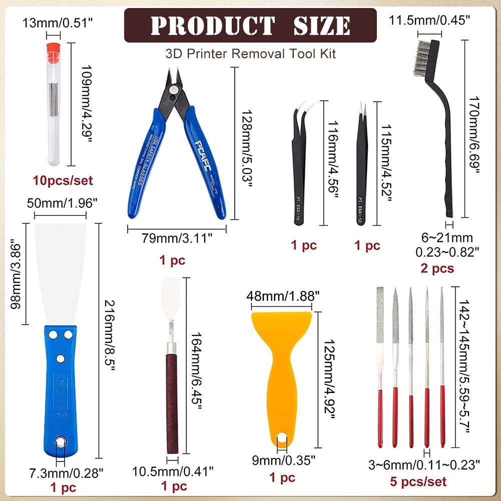 olycraft-23pcs-3d-printer-tool-3d-printer-nozzle-cleaning-tool-removal-tool-kit-includes-putty-knife-wire-brush-wire-flu-2 OLYCRAFT 23PCS 3D Printer Tool Review