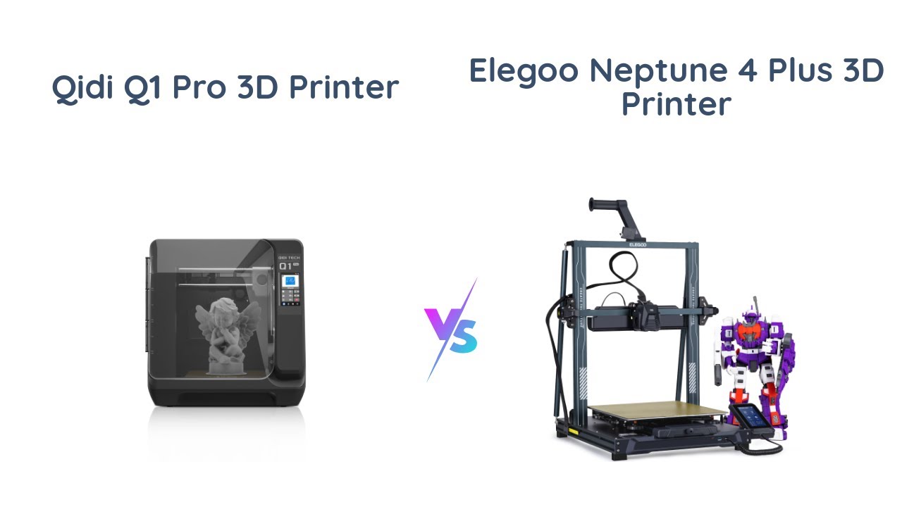 QIDI Q1 Pro vs ELEGOO Neptune 4 Plus 3D Printer Comparison 🌟