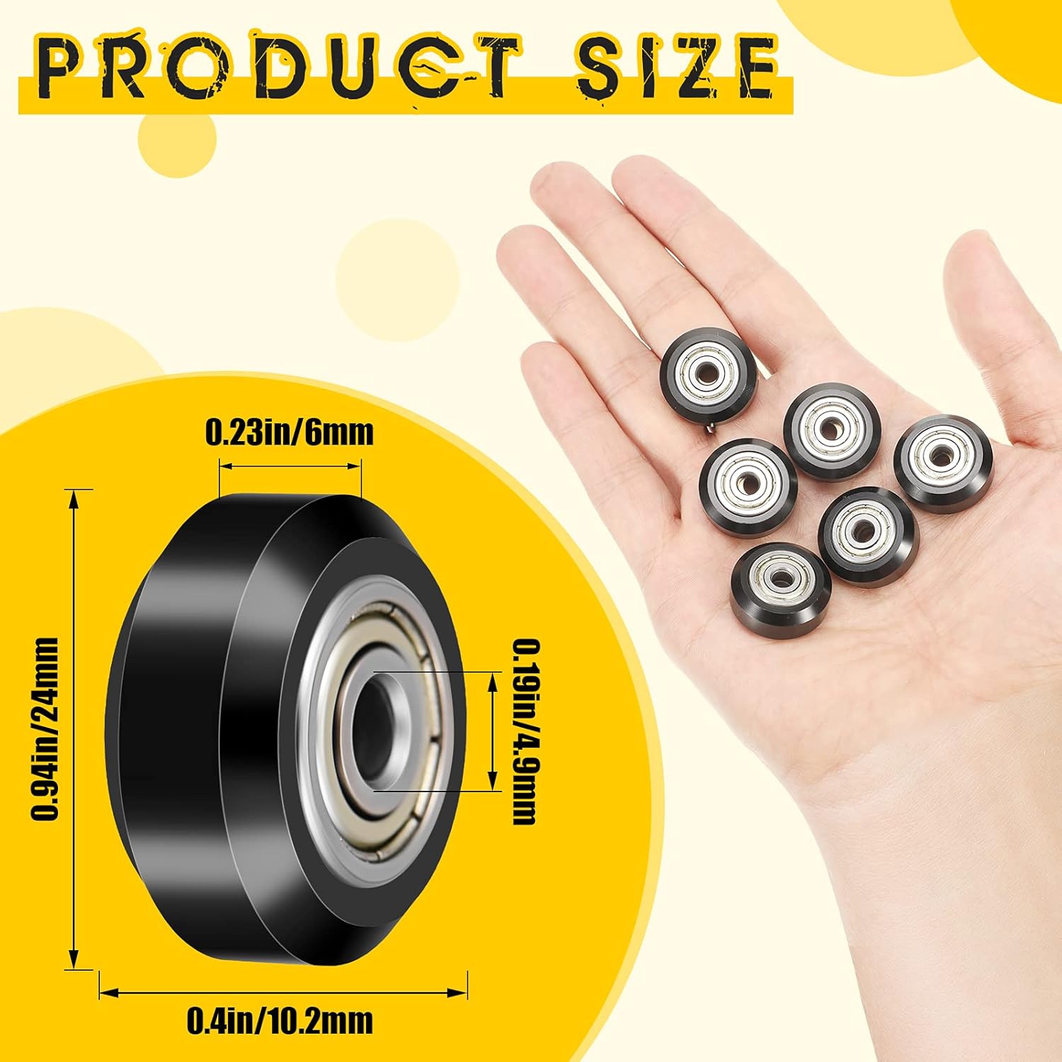 16-pieces-3d-printer-wheels-3d-printer-pom-pulley-wheels-625zz-plastic-pulley-linear-bearing-compatible-with-creality-cr-2 16 Pieces 3D Printer Wheels Review