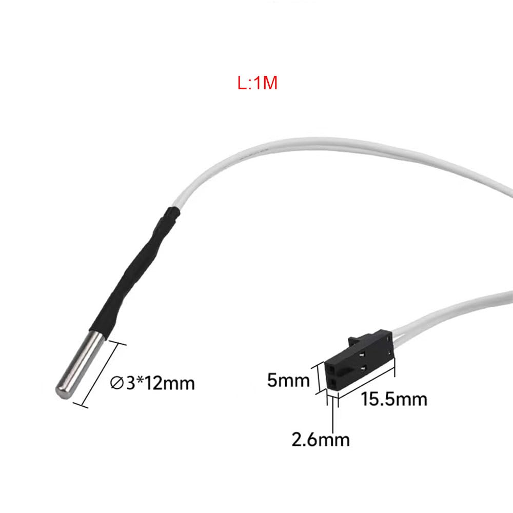 5pcs-3d-printer-100k-thermistor-temp-sensor-hotend-quick-replacement-parts-with-1m-cable-and-2pin-connector-3d-printing-1-2 5pcs 3D Printer 100K Thermistor Temp Sensor Review