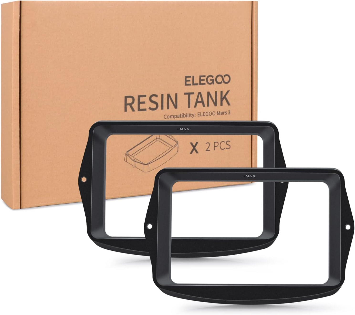 elegoo-2pcs-resin-tank-with-lid-metal-resin-vat-for-mars-3-and-mars-3-pro-resin-3d-printer-with-pfa-release-liner-pre-in-1 ELEGOO 2PCS Resin Tank Review