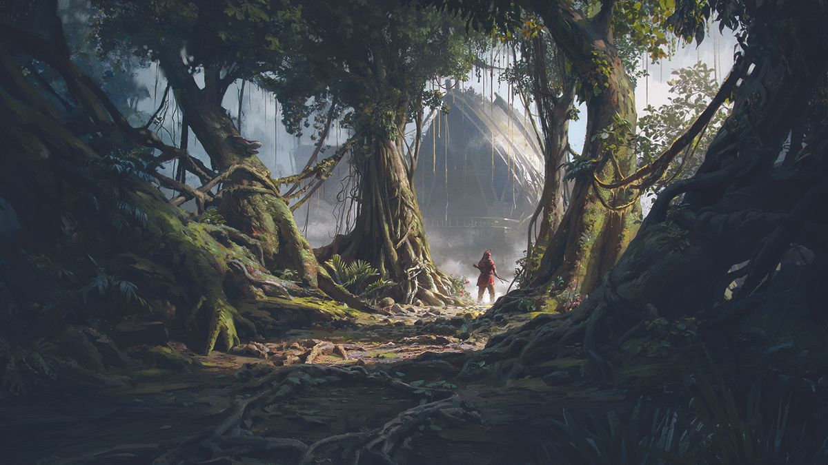 illustrating-an-ancient-jungle-a-blender-and-photoshop-tutorial-by-rob-green Illustrating an Ancient Jungle: A Blender and Photoshop Tutorial by Rob Green